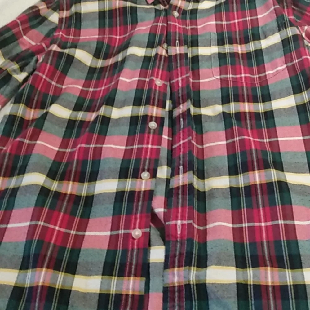 Men's J. Crew plaid oxford shirt